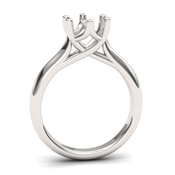 6 prong Trellis Cathedral Ring Setting