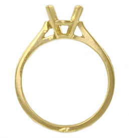 6.5mm Round Gold Ring Mounting