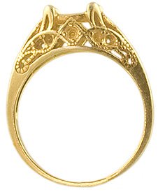 7 x 5 Oval Filigree Ring mounting