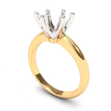 8mm Knife Edge 6 Prong Solitaire Setting