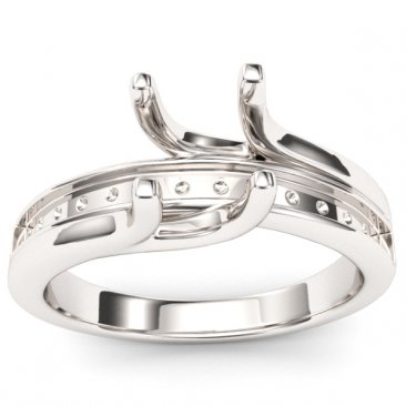 5.2mm Channel Design Engagement Ring Mounting