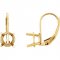 7.0mm 4 Prong Leverback earring