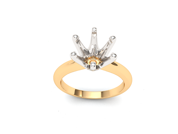 8mm Knife Edge 6 Prong Solitaire Setting - Image 7