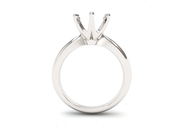 8mm Knife Edge 6 Prong Solitaire Setting - Image 3